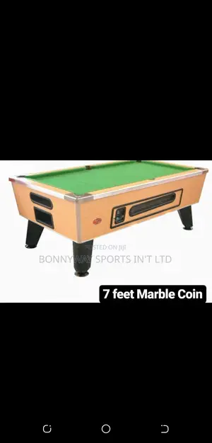 7ft by 4 Foreign Marble With Coins Snooker