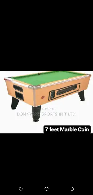 7ft by 4 Foreign Marble With Coins Snooker