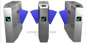 Stainless Steel Wide Lane Flap Gate Barrier BY HIPHEN SOLUTIONS LTD