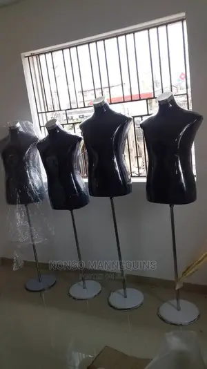 Black Colour Half Body Dressform(Model On Rod)