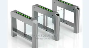 Tempered Glass Turnstiles Swing Doors Barrier BY HIPHEN SOLUTIONS LTD