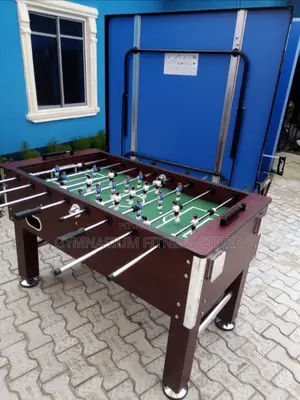 Soccer Foosball Table Coffee Brown 1