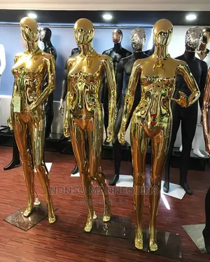 Brand New Designed Gold Silver Female Mannikins Display
