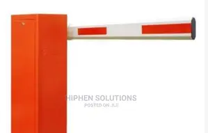 Orange Automatic Boom 4m Barrier Car Parking Gate Control By Hssl
