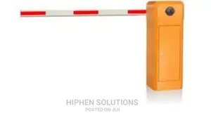 Yellow 4.5m Automatic Boom Barrier Car Parking Access Control By Hssl
