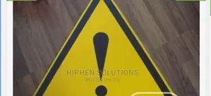Three Meters Safety Reflective Warning Sign BY HIPHEN SOLUTIONS LTD