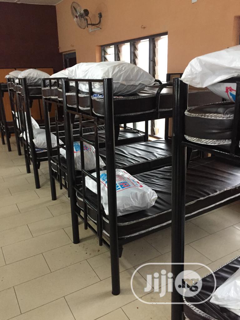 Hostel Metal Double Bunk Bed,(2.5x6ft)And (3x6ft)Available in Ikoyi