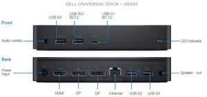 Dell Universal Docking Station D6000 - For Mac M1,M2,M3,M4,M5 /Windows