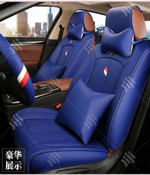 Leather Car Seat Cushion Cover (Blue Cover)