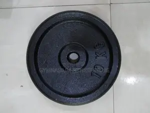 Pair Of 10kg Black Weight Plate