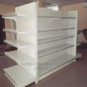 Supermarket Shekves With Perforated Back Panel