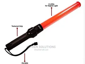 22" Signal Traffic Wand LED Flashlight Torch With Strobe By Hs