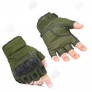 Outdoor Hiking Hunting Climbing Cycling Riding, Half Finger Glove