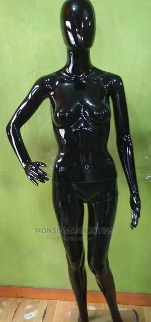 Black Glossy Clothes Display Models for Fashion