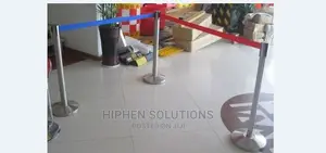 Durable Steel Barrier Stand BY HIPHEN SOLUTIONS LTD