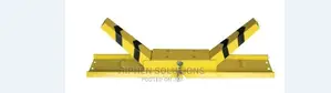 Black Stripes On Yellow Parking Barrier Lock BY HIPHEN SOLUTIONS LTD