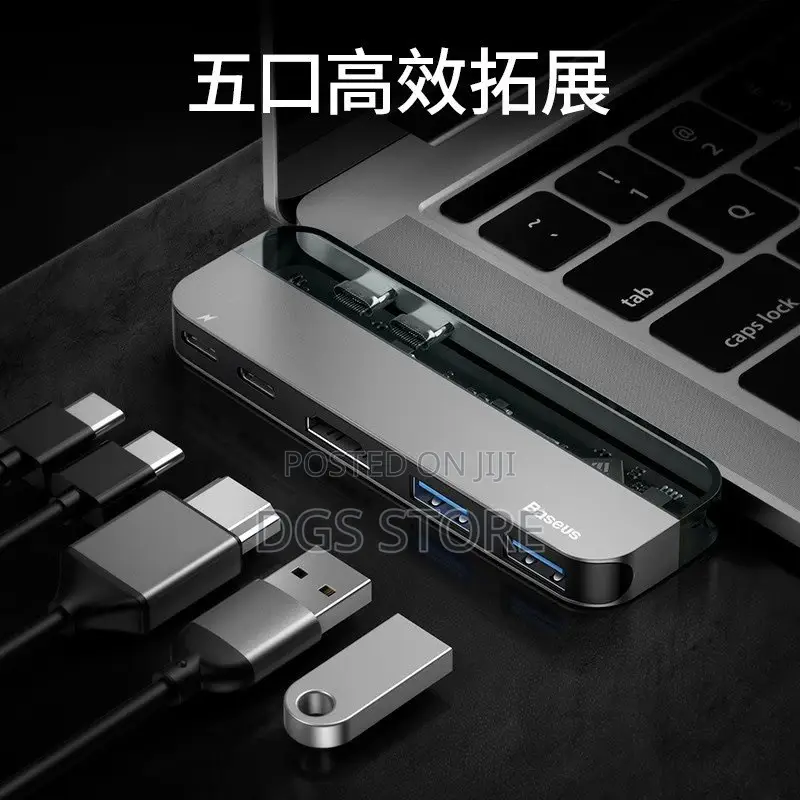 Baseus Transparent Series Type C Multi-Functional Hubadapter
