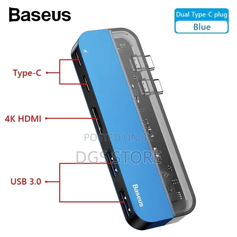 Baseus Transparent Series Type C Multi-Functional Hubadapter