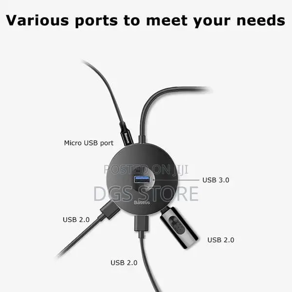 Baseus Round Box Hub Adapter for Type-C