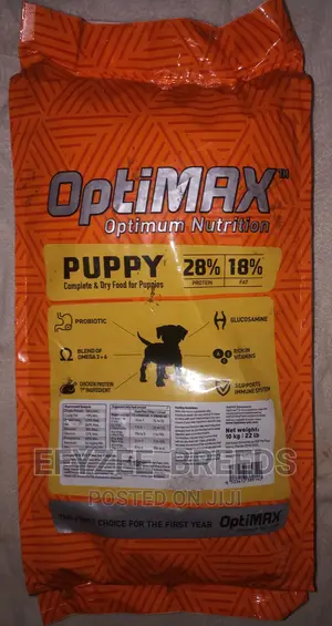Optimax Puppy Dry Dog Food 10kg Bag