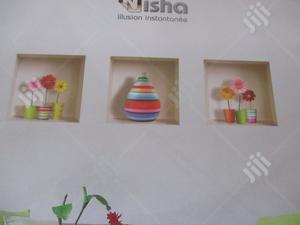Nisha 3 Reuseable 3D Effect Wall Decals