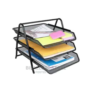 3 Tier Mesh Tray Document Organizer