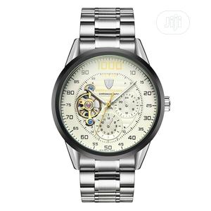 TEVISE Automatic Waterproof Men Watches Tourbillon Mechanical Skeleton