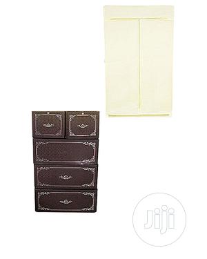 Mum Baby Cabinet- Coffee Brown Cream and Multi