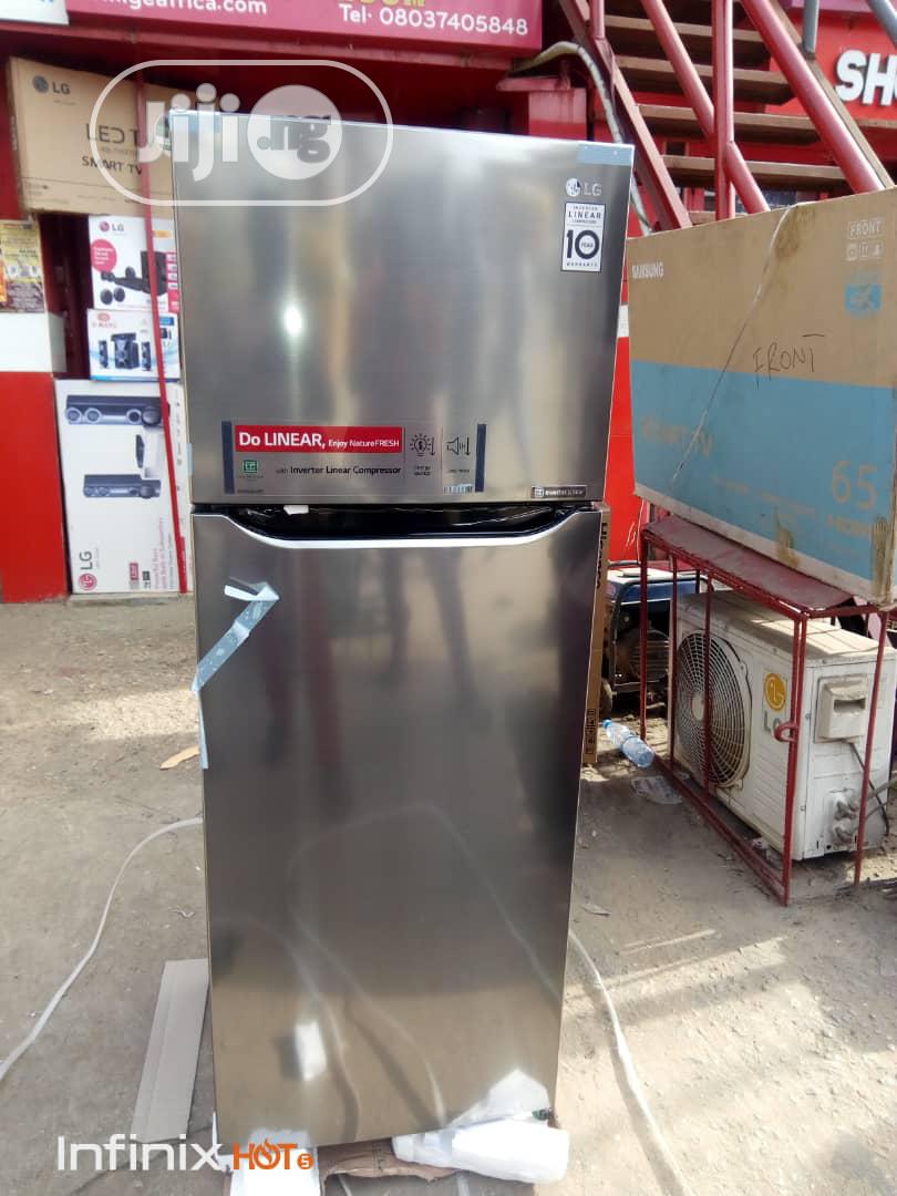 Lg 222 Liter Doubledoor Fridgewith Smart Inverter Compressor In Ojo Kitchen Appliances Ultimate Electronics Jiji Ng