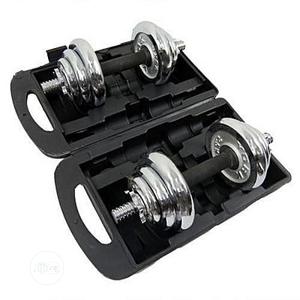 A Pair of 7.5kg Dumbbell With Gym Glove