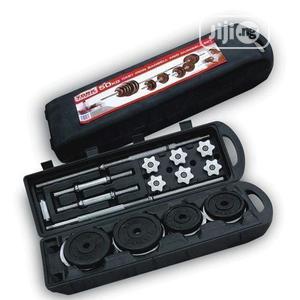 50kg Barbell and Dumbbell It Comes With 1 Free Gym Glove.