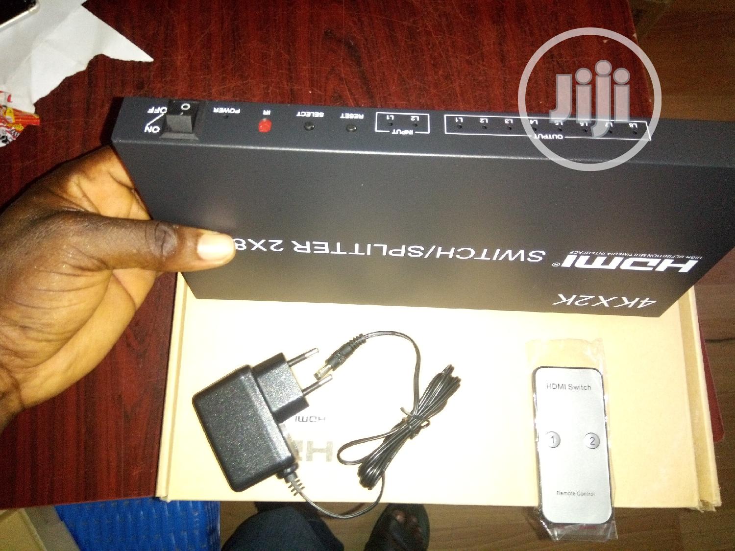 2×8 HDMI Splitter and Switcher