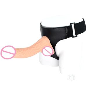Soft Realistic Black Strap-on Adult Toys