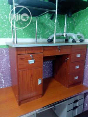 Office Table With Series of Drawers