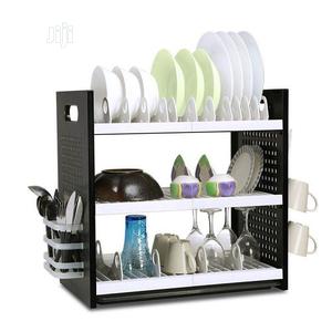 New Rustless 3 Tier Plastic Dish Drainer and Plate Ravk