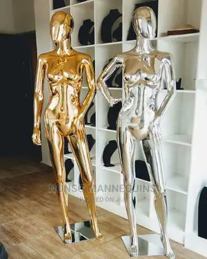 Gold Chrome Female Design Clothes Fashion Female Mannequins