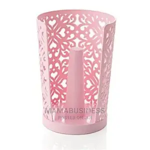 Hollow Plastic Tissue Holder - Pink