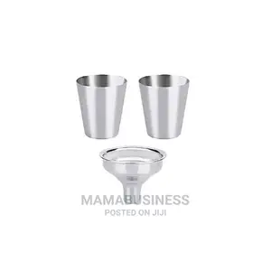 2pc Hip Liquor Cups + Funnel