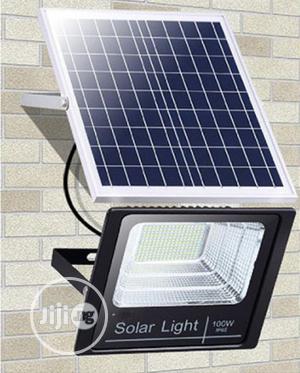 100w All in One Solar Flood Light With Solar Panel