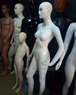 Glossy White Female Fashion Model Mannequins Display