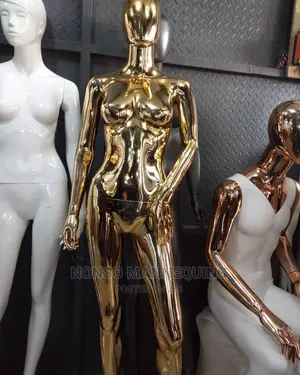 Silver Gold Chrome Femal Fashion Mannequins Display 1