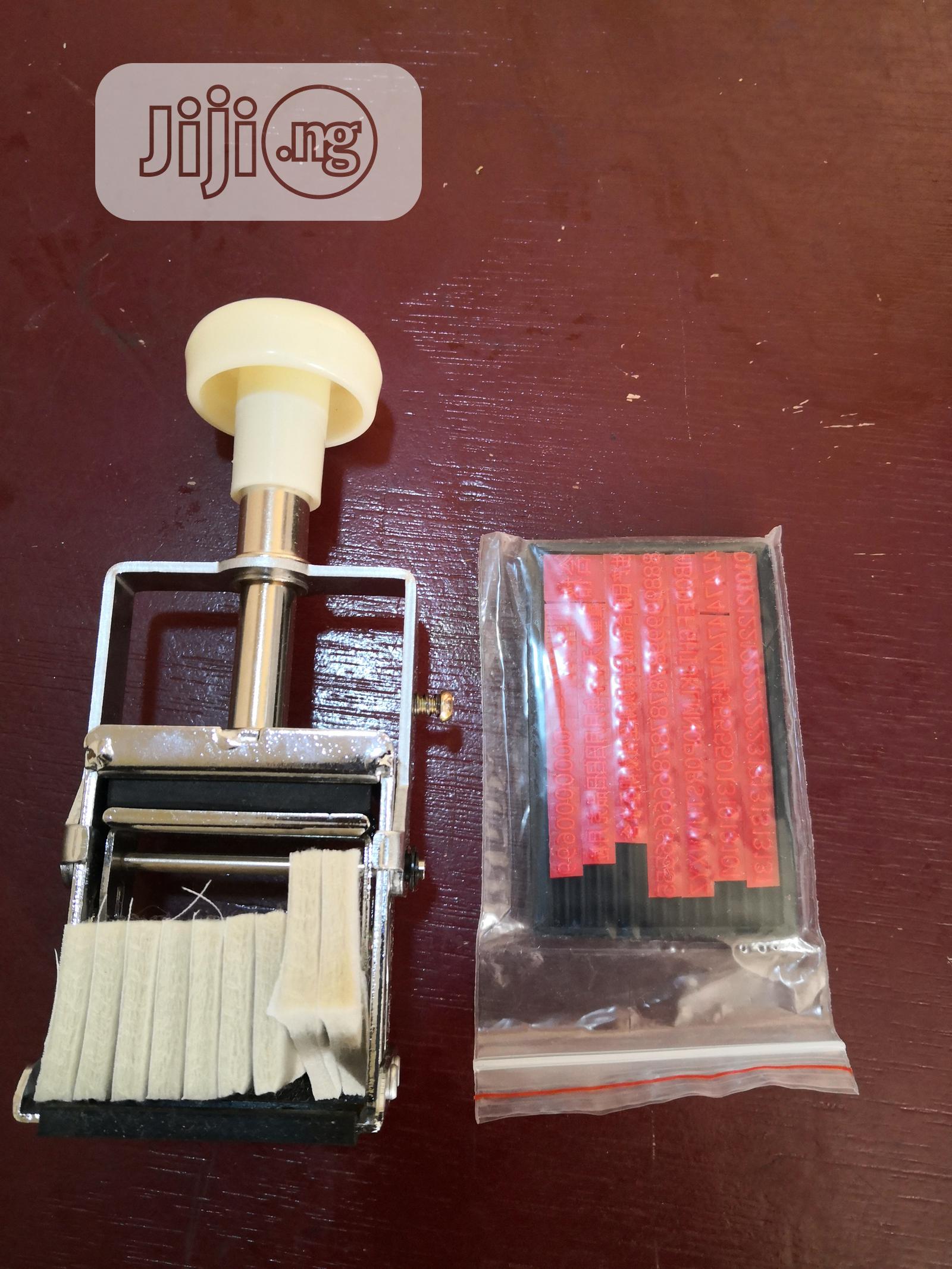 Hand Stamping Coding.