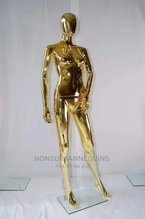 Female Chrome Gold Mannequins New 1