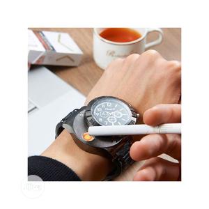 Black Quality Leather Men Wrist Watch