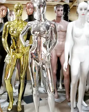 Chrome Multi Colour Female Mannequins