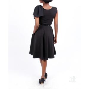 Skater Dress Grey Colour With Net Detail