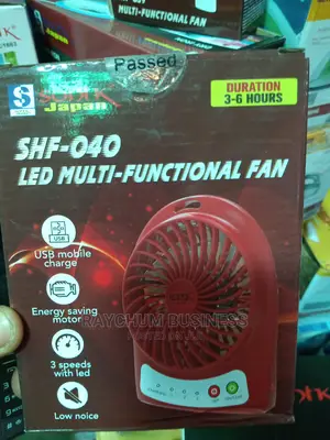 Hand Carrier Rechargeable Fan SHT 040 With Usb
