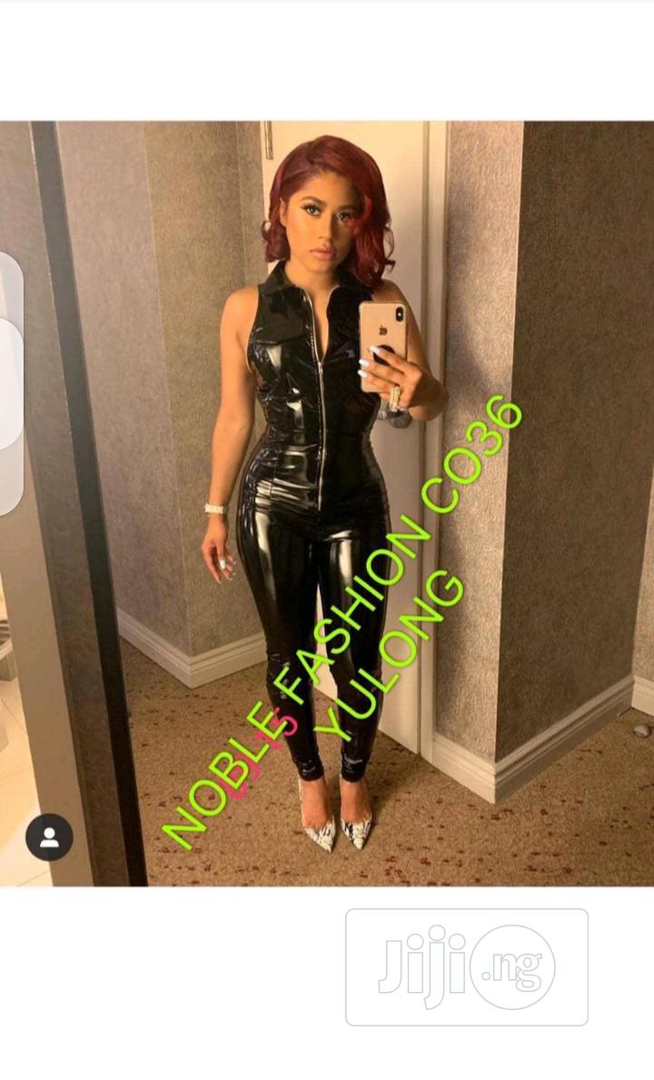 ladies leather jumpsuit