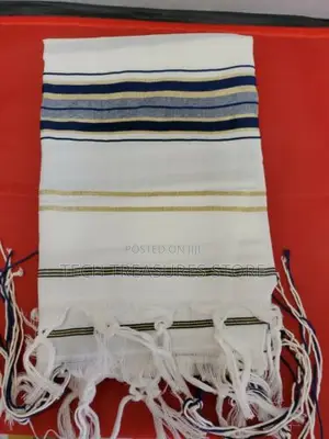 Tallit Prayer Shawl Talit Blue and Gold With Talis Bag