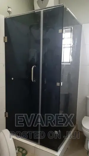 Blue Glass 10mm Customized Shower Cubicle